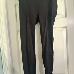 Athleta black Leggings style pants with back pockets size large
